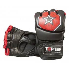 TOP TEN MMA MMA handschoenen “Octagon” Zwart – rood<!-- 189152 Budoland -->