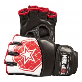 MMA handschoenen “Octagon” Wit - rood - MMA handschoenen