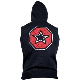 TOP TEN MMA Mouwloos hoodie “MMA Octagon” Zwart