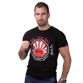TOP TEN MMA T-Shirt “UFA Sunrise” Zwart - rood