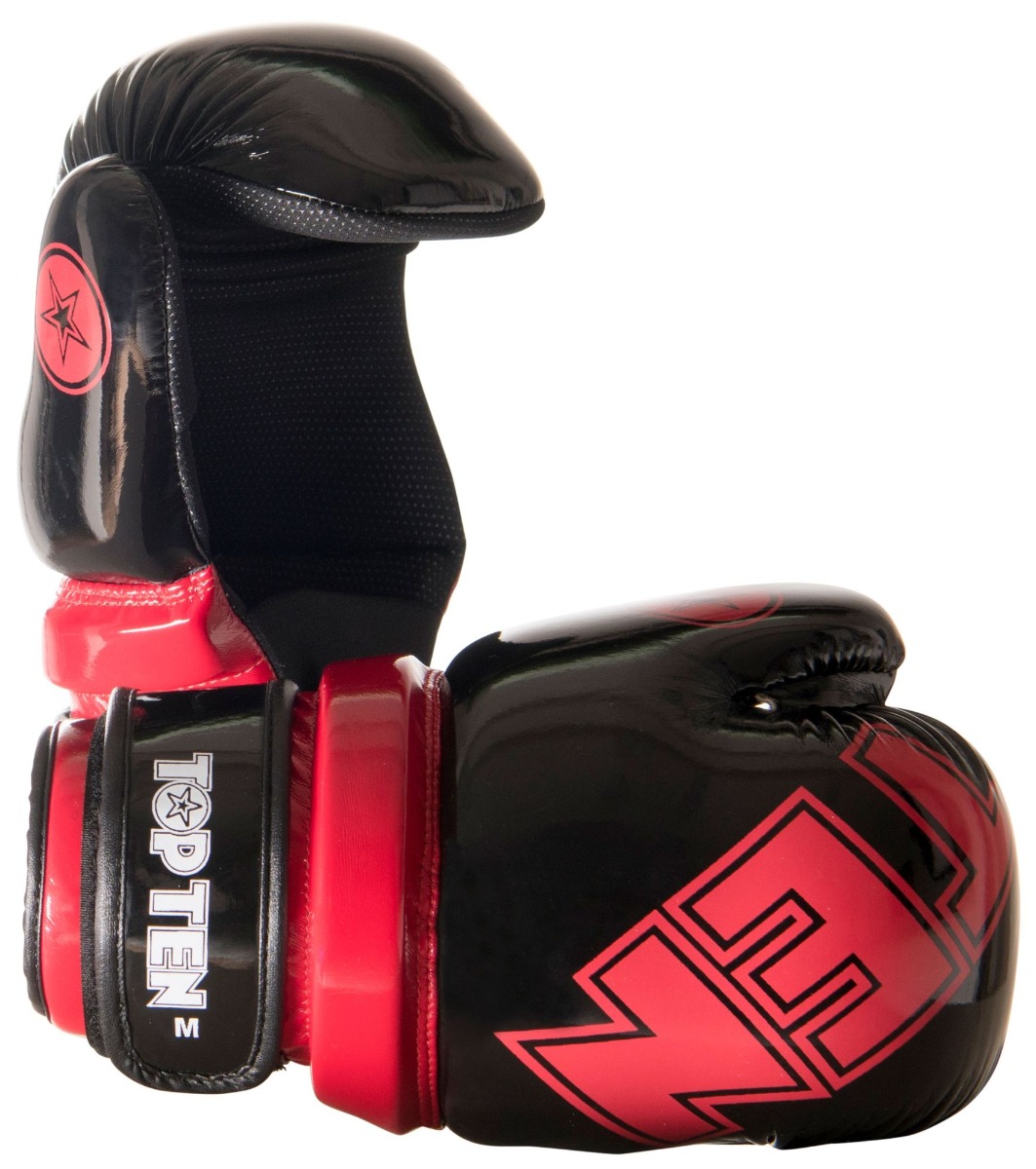 TOP TEN Pointfighter “Glossy Block” Rood - Wit