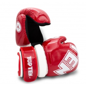 TOP TEN Pointfighter “Glossy Block” Rood – Wit<!-- 191012 Budoland -->