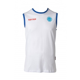 TOP TEN Mouwloos T-Shirt “WAKO” voor wedstrijden Wit