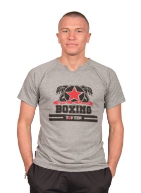 TOP TEN T-Shirt “Boxing” Grijs