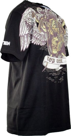 TOP TEN T-Shirt “Death” Zwart - goud