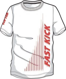 TOP TEN T-Shirt “Fast Kick” Wit