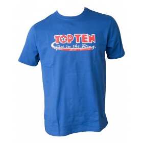TOP TEN T-Shirt “Get in the Ring” Blauw<!-- 173948 Budoland -->