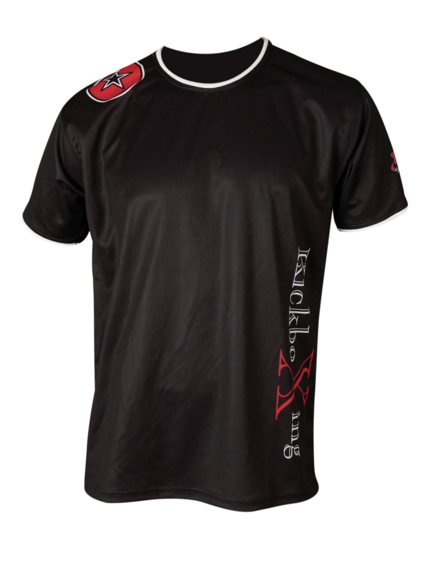 TOP TEN T-Shirt “KickboXing” met zijprint Zwart