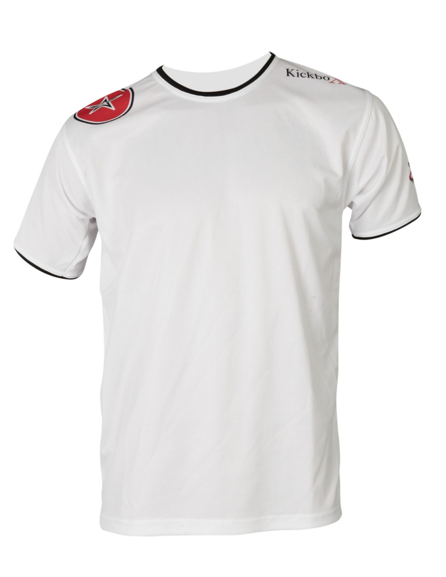 TOP TEN T-Shirt “KickboXing” met print op schouder Wit