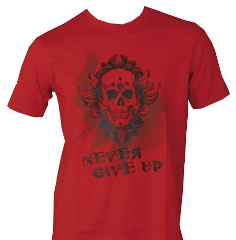 TOP TEN T-Shirt “Never give up” Rood