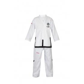 TOP TEN Taekwondo Master Dobok “Diamond” (ITF approved) Wit<!-- 182354 Budoland -->