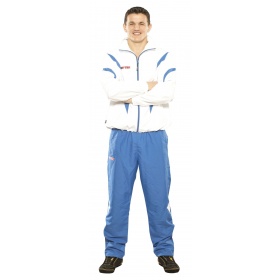 TOP TEN Trainingspak “Premium Quality” met blauw pants voor kinderen Wit – Blauw<!-- 180084 Budoland -->