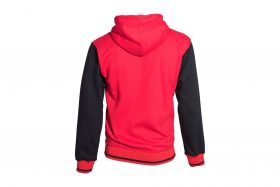 TOP TEN Trui met hoodie en rits “Coat of Arms” Rood - Zwart
