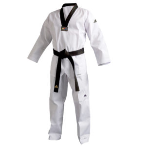 adidas Dobok ADI-Champ III WTF Approved (Wit/Zwart)<!-- 256567 Sportief BV -->