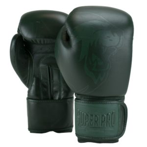 Super Pro Combat Gear Legend SE Lederen (kick)bokshandschoenen Groen 12oz - Super Pro bokshandschoenen