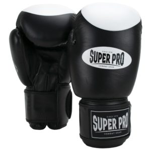 Super Pro Combat Gear Boxer Pro Bokshandschoenen (Zwart/Wit)<!-- 270313 Sportief BV -->