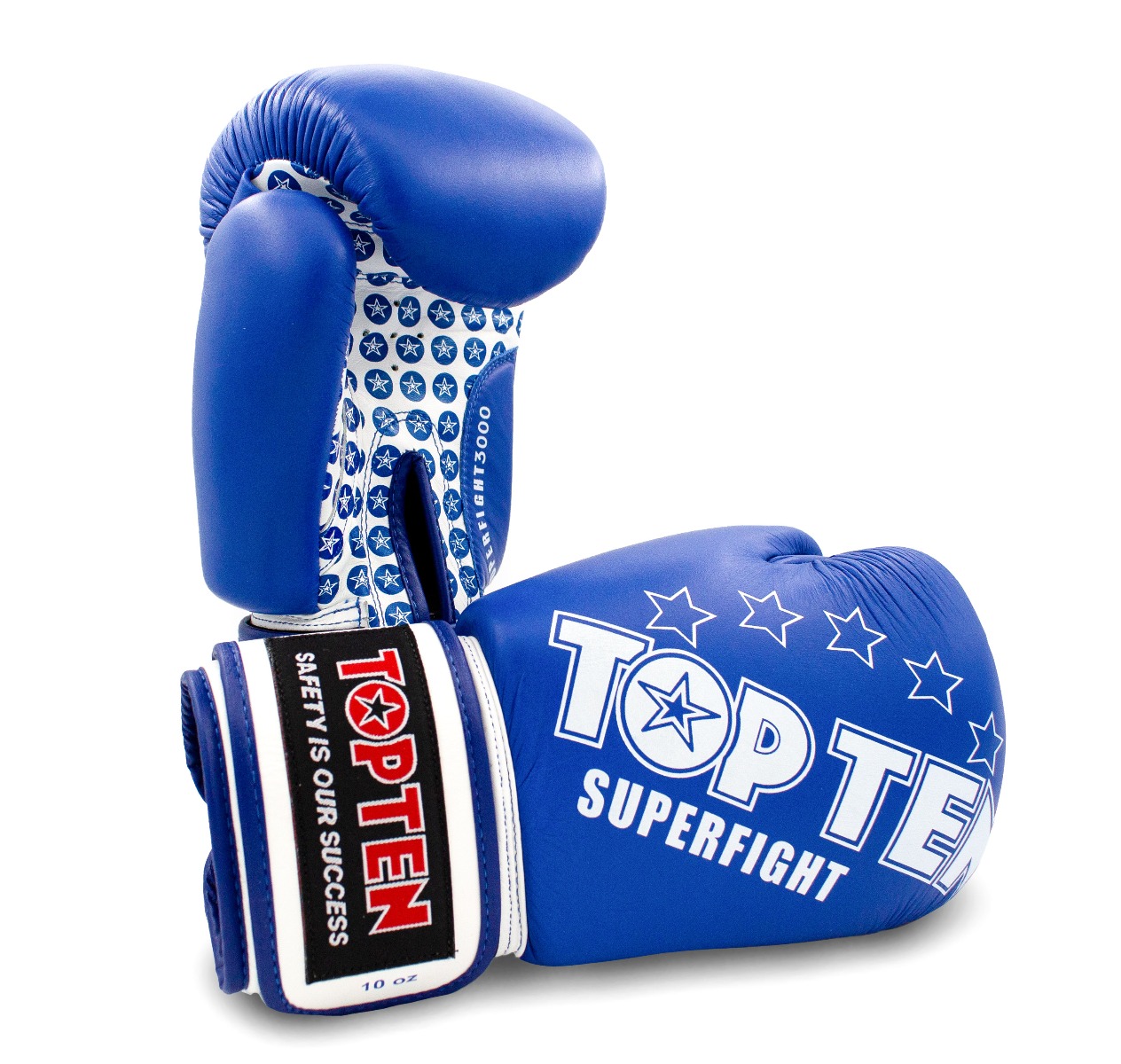 TOP TEN Bokshandschoenen “Superfight 3000” (Blauw)