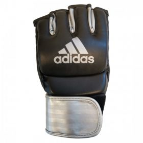 adidas Ultimate MMA Handschoenen (Zwart/Zilver) - Maat M - B-Stock