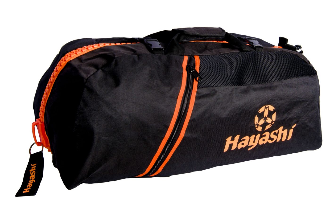 Hayashi Rugtas / Sporttas (Zwart - Oranje)
