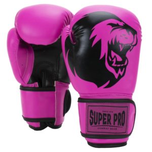 Super Pro Combat Gear Talent (kick)bokshandschoenen Roze/Zwart 4oz - Bokshandschoenen voor kinderen