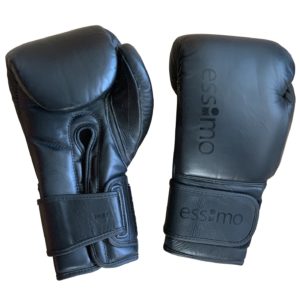 Essimo Champion Leather Gloves – Black/Black<!-- 344735 Essimo -->