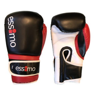 Essimo Amateur (Kick)Bokshandschoenen – Zwart/Rood/Wit<!-- 342895 Essimo -->