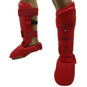 Essimo Karate Shin Instep - Red - Karate scheenbeschermers