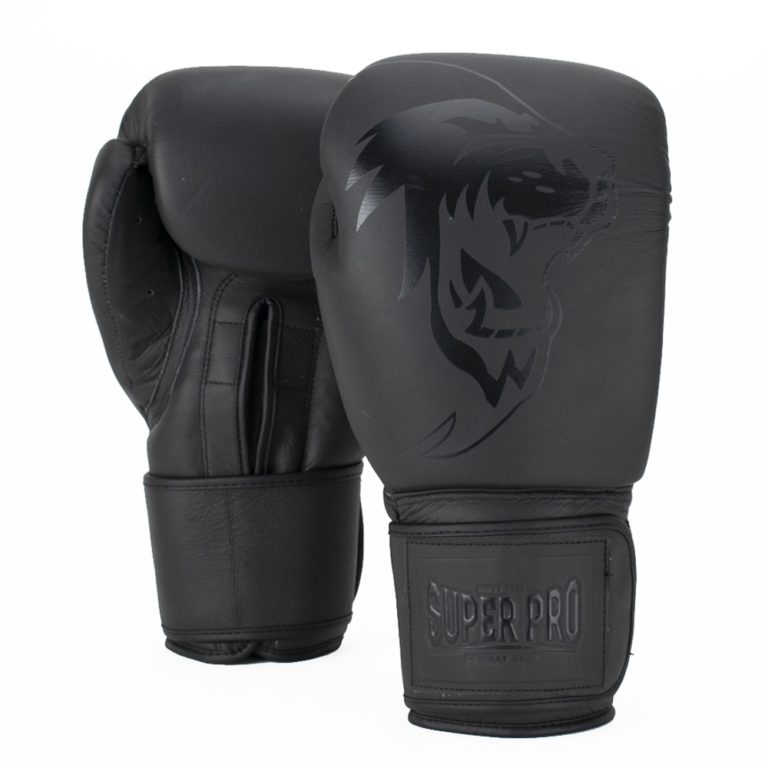 Super Pro Combat Gear Legend lederen (kick)bokshandschoenen (Grijs) - B-stock - 12 oz