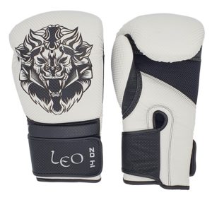 Leo Carbon Gloves - White/Black - Kickbokshandschoenen voor dames