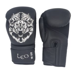 Leo Carbon Gloves - Black/White - Bokshandschoenen