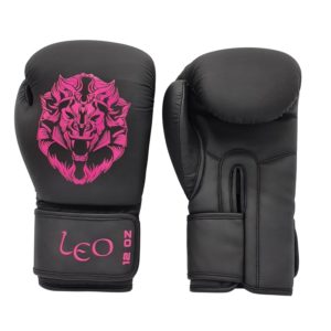 Leo Ladies gloves - Black/Pink - Kickbokshandschoenen voor dames