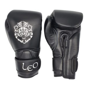 Leo (kick)bokshandschoenen Ultimate Leather (zwart)<!-- 366399 Essimo -->
