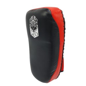 Leo Thai Pads Leather (pair) – Black/Red<!-- 371449 Essimo -->