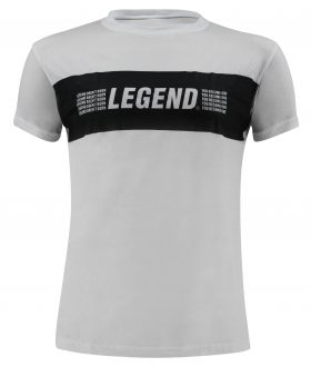 T-Shirt wit Legends Aren't born, you become one -