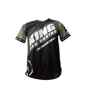 King Pro Boxing T-Shirt Star Vintage Kaki Tee
