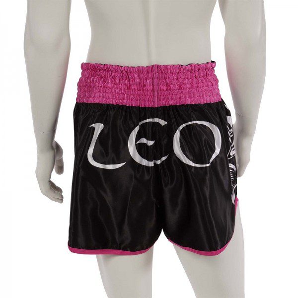 Leo INSTINCT Kickboxing Short - Black/Pink-XL