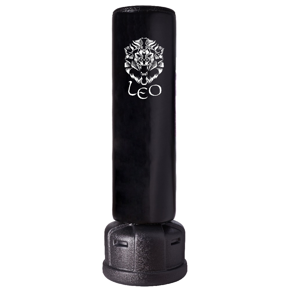 Leo Standing Punching Bag Black - Staande bokszakken / bokszakken op paal