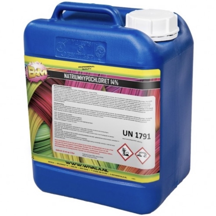 BAM! Desinfectie Natriumhypochloriet 14% - 5 liter - Nieuw