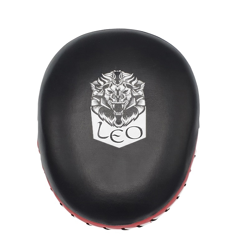 Leo Air Focus Mitt PU (Pair) – Black/Red<!-- 410063 Essimo -->