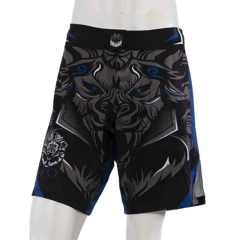Leo Legend MMA Short – Black/Blue<!-- 409987 Essimo -->