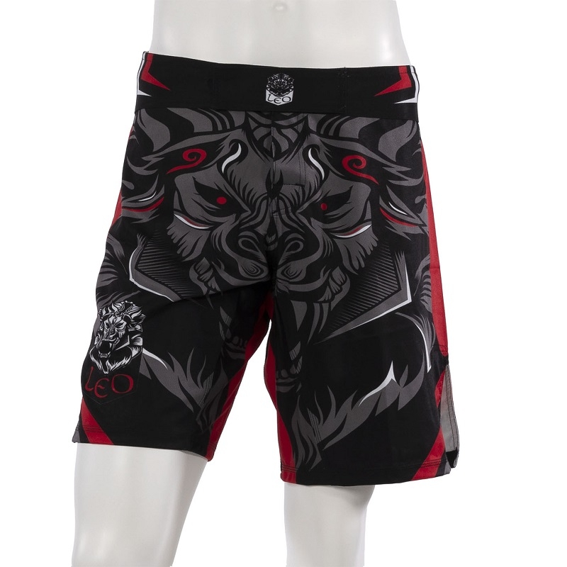 Leo Legend MMA Short - Black/Red