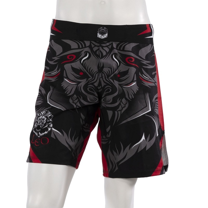 Leo Legend MMA Short – Black/Red<!-- 409985 Essimo -->