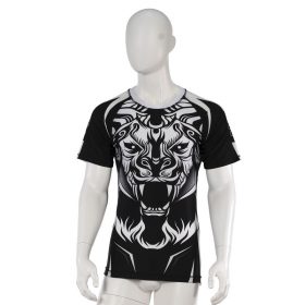 Leo ROAR Rashguard SS - White/Black - MMA Rashguards