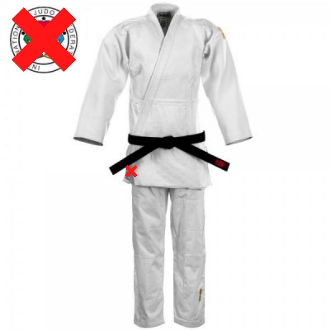 2019 non-approved judopak Slim Fit wit<!-- 427717 Essimo -->