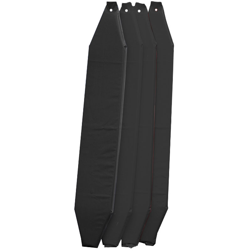 Ringhoekkussens Set Zwart<!-- 427144 Sportief BV -->