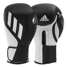 adidas (kick)Bokshandschoenen Speed TILT 250 Training Zwart/Wit 10oz - Adidas kickbokshandschoenen