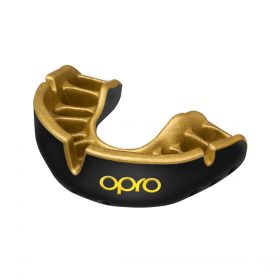 OPRO Gebitsbeschermer Self-Fit Gold-Edition V2 Zwart/Goud Junior<!-- 448826 Sportief BV -->