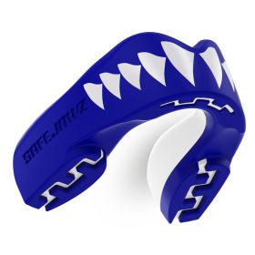 Safejawz Gebitsbeschermer Extro-Series Shark Blauw/Wit Senior<!-- 450050 Sportief BV -->