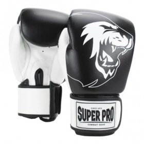 Super Pro Combat Gear Undisputed Bokszakhandschoenen Leder Zwart/Wit