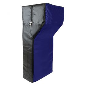 Trap/stootkussen met hoek 75 x 35 x 25-15 Zwart/blauw<!-- 471886 Sportief BV -->